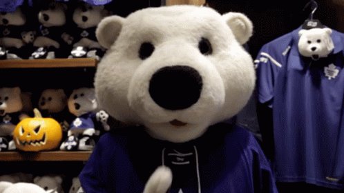 Toronto Maple Leafs Carlton The Bear GIF