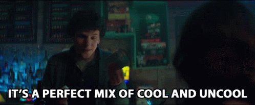 Its APerfect Mix Of Cool And Uncool Balanced GIF