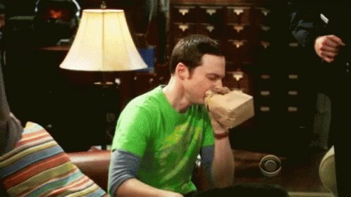 Sheldon Breathing GIF