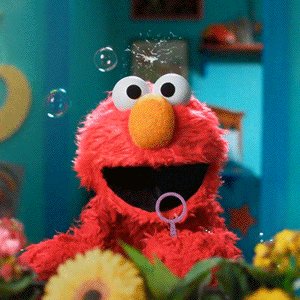 sesame street bubbles GIF