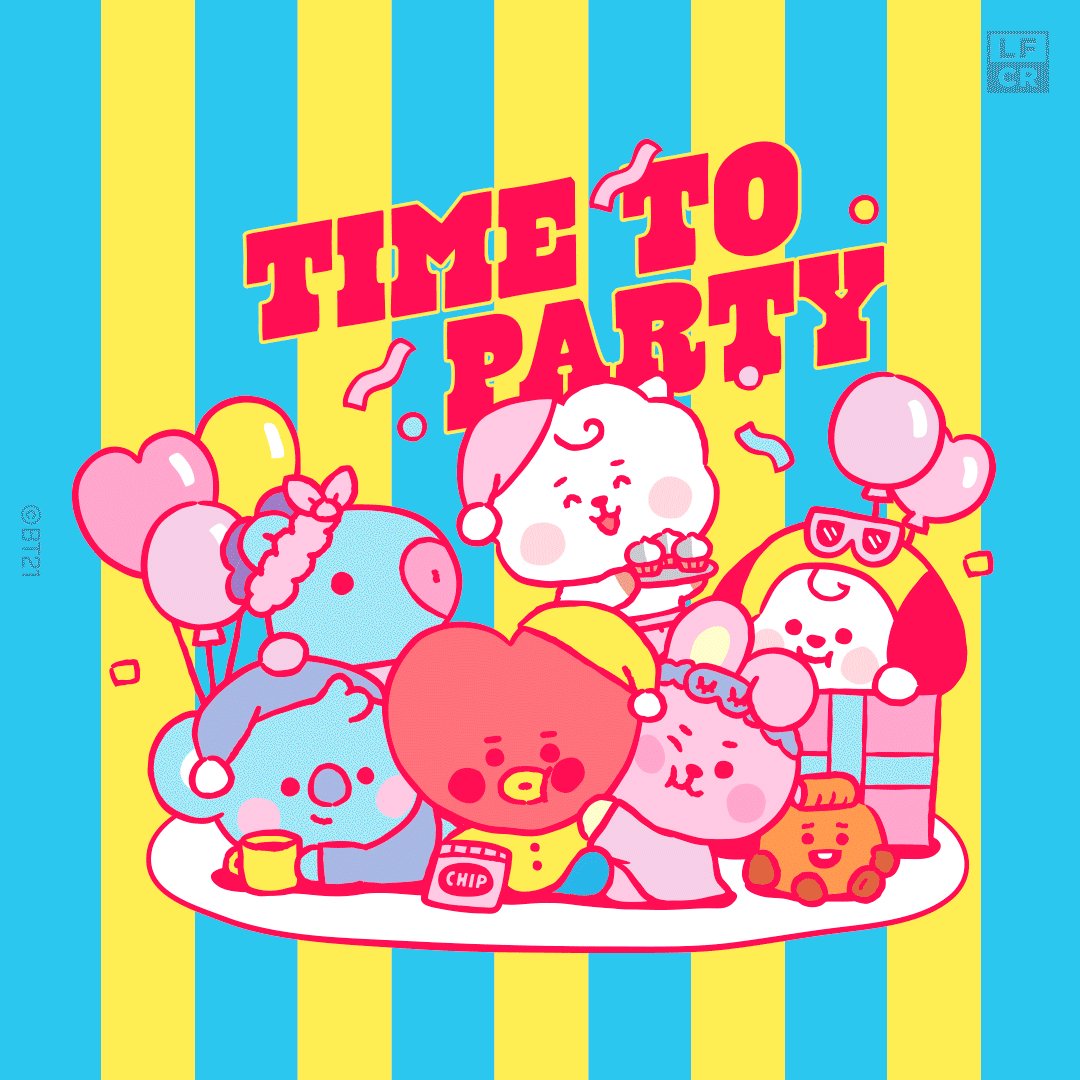 BT21 on Twitter "Cuz parties are always exciting🎉 BT21 BABY Time to