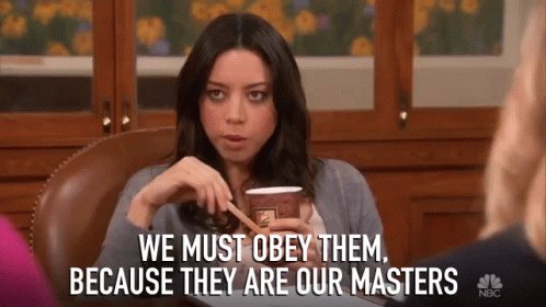We Must Obey Them Because They Are Our Masters Glaring GIF