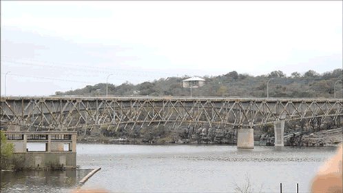 explosion bridge GIF