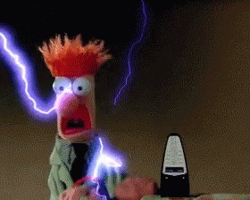 Beaker Electrocuted GIF