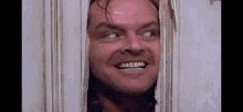 Jack Nicholson El Resplandor Door GIF