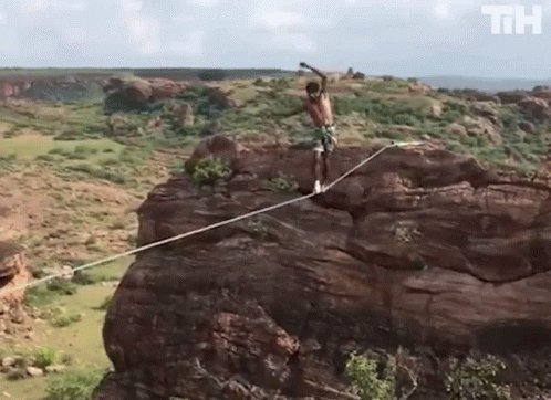 Balancing Tight Rope GIF
