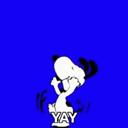 Yay Snoopy GIF