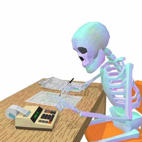 Skeleton Taxes GIF