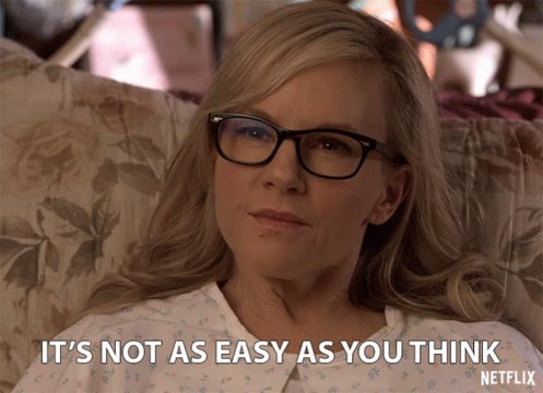 Its Not As Easy As You Think Rachel Harris GIF