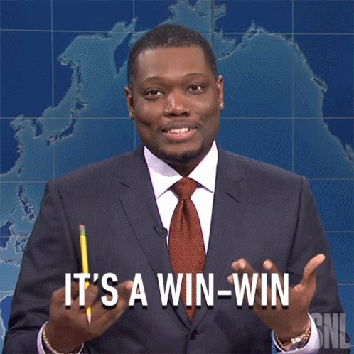 Its AWin Win Michael Che GIF