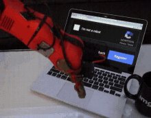 Robot Typing GIF