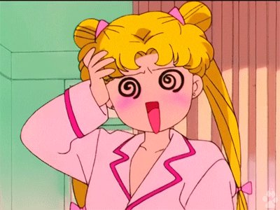 Sailor Moon with spinny eyes.
