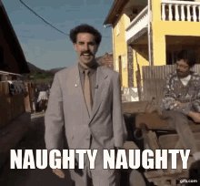 Naughty Naughty Borat GIF