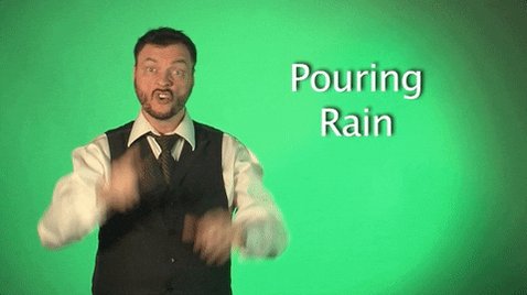 sign language pouring rain GIF by Sign with Robert