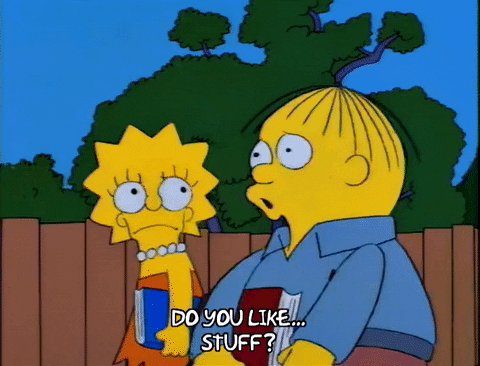 Lisa Simpson Flirting GIF b...