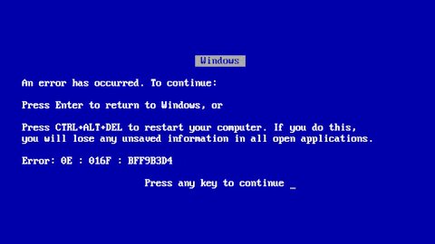 Fail Blue Screen GIF