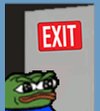 Peepo Exit GIF