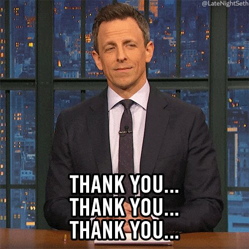 Seth Meyers Thank You GIF b...