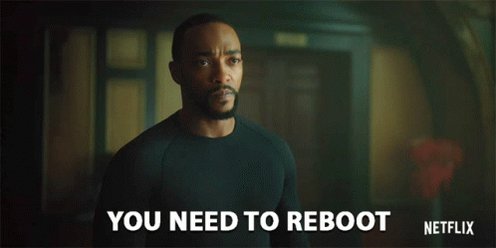 You Need To Reboot Anthony Mackie GIF