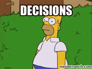 Homer And Decisions - Decisions GIF