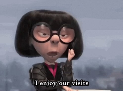 Edna Mode Enjoy Our Visits GIF