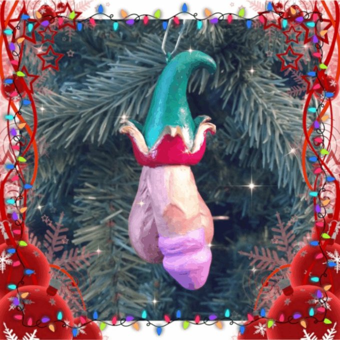 So... When you combine this horny pup, craft supplies, and some holiday spirit...this is what ya get