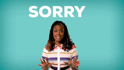 Sorry Not Sorry Wteq GIF by chescaleigh