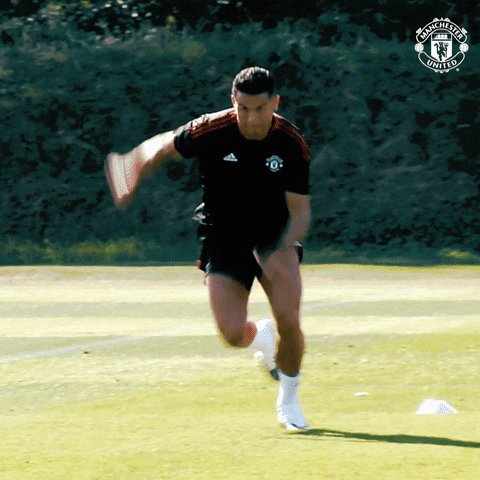 Cristiano Ronaldo Running GIF by Manchester United