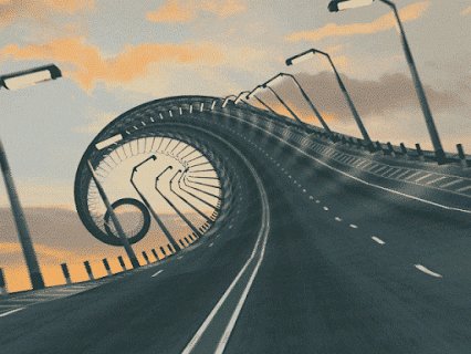 spiral highway GIF