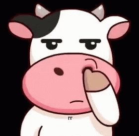 Cow Pick Nose GIF