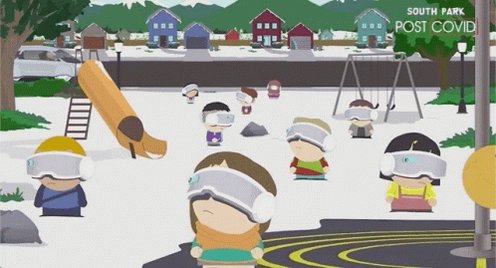 Kids Playing Vr South Park GIF