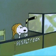 Hockey Snoopy GIF