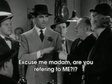 Cary Grant Reacts To The Acusation Of Kidnapping GIF