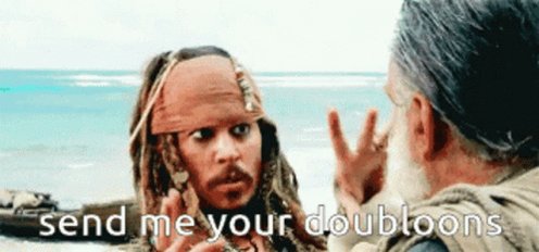 Doubloons Jack Sparrow GIF