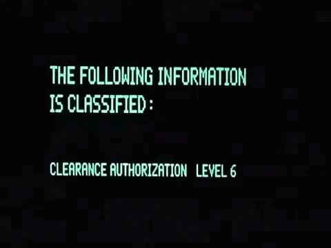 Top Secret Information Level6 GIF