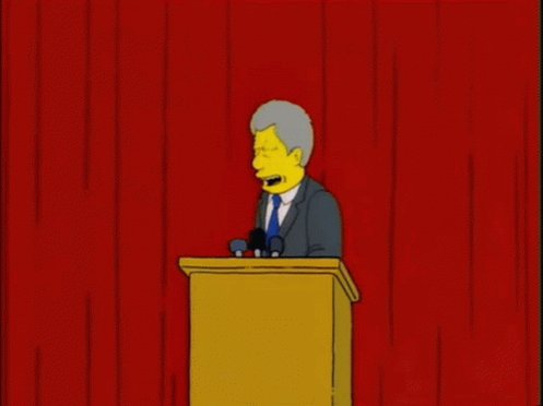 Simpsons Bill Clinton GIF