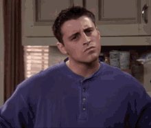 Thinking Joey GIF