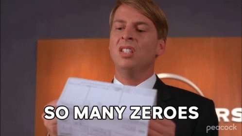 So Many Zeroes Kenneth Parcell GIF