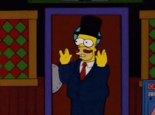 Fancy Homer GIF