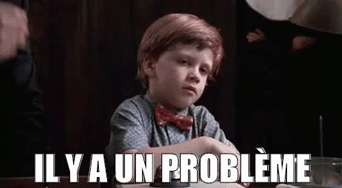 IL Y A UN PROBLÈME GIF