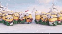 Minions Christmas GIF