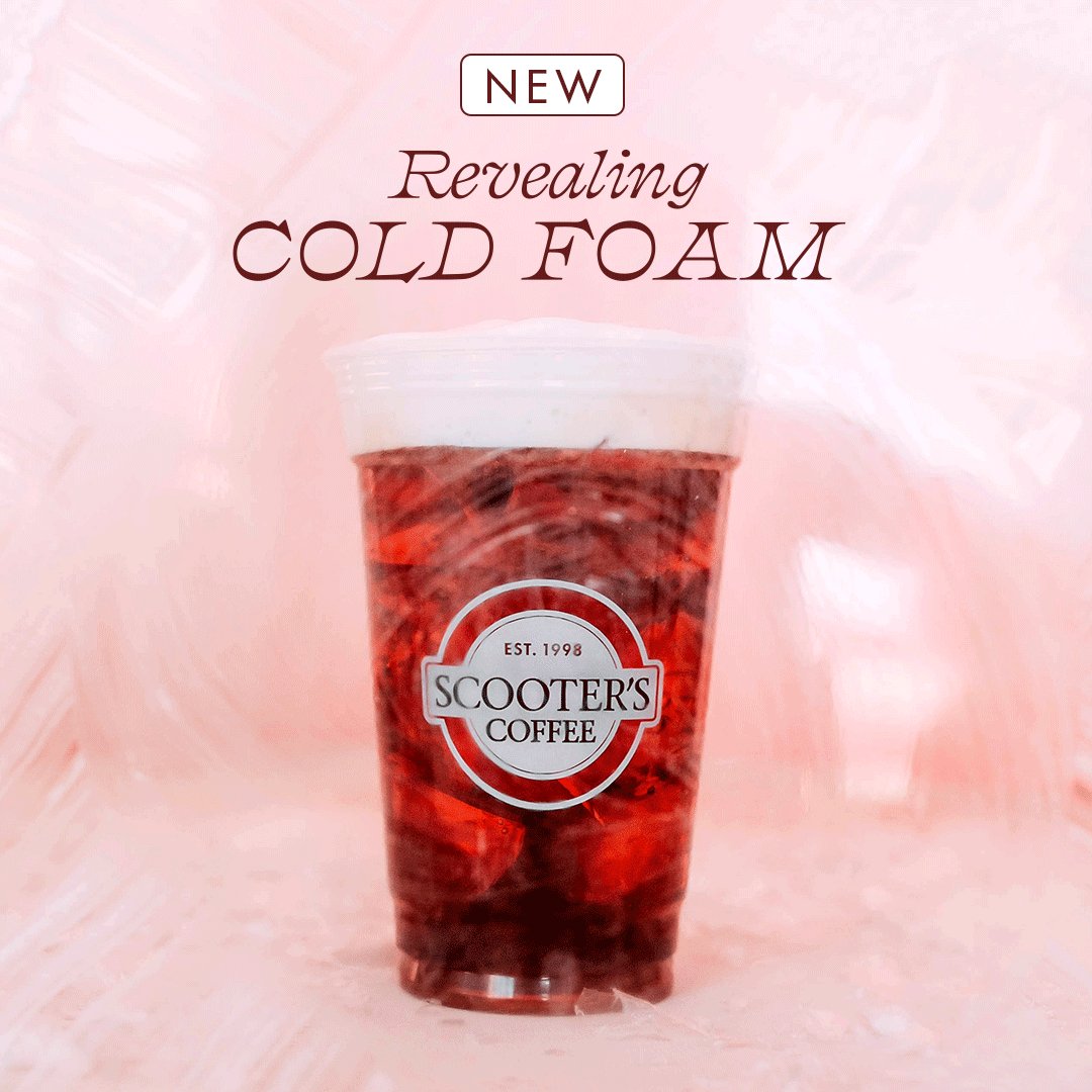 Scooter's Coffee on Twitter "The wait is over! ☁️ Introducing NEW Cold