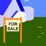 Real Estate Agent And Her Sign GIF
