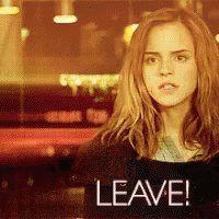 Leave! GIF