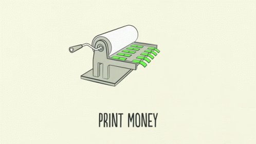 Print Money Central Bank GIF