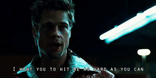 fight club brad pitt gif GIF