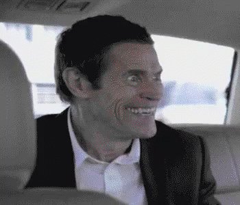 Willem Dafoe Being Himself - Evil Laugh GIF