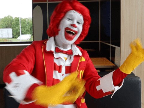 ronald mcdonald fun GIF by ...