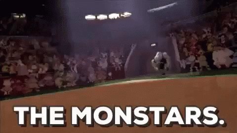 Gif of the introduction of the Monstars from the original &q