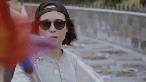 Ellen Page Rainbow GIF by GAYCATION with Ellen Page and Ian 